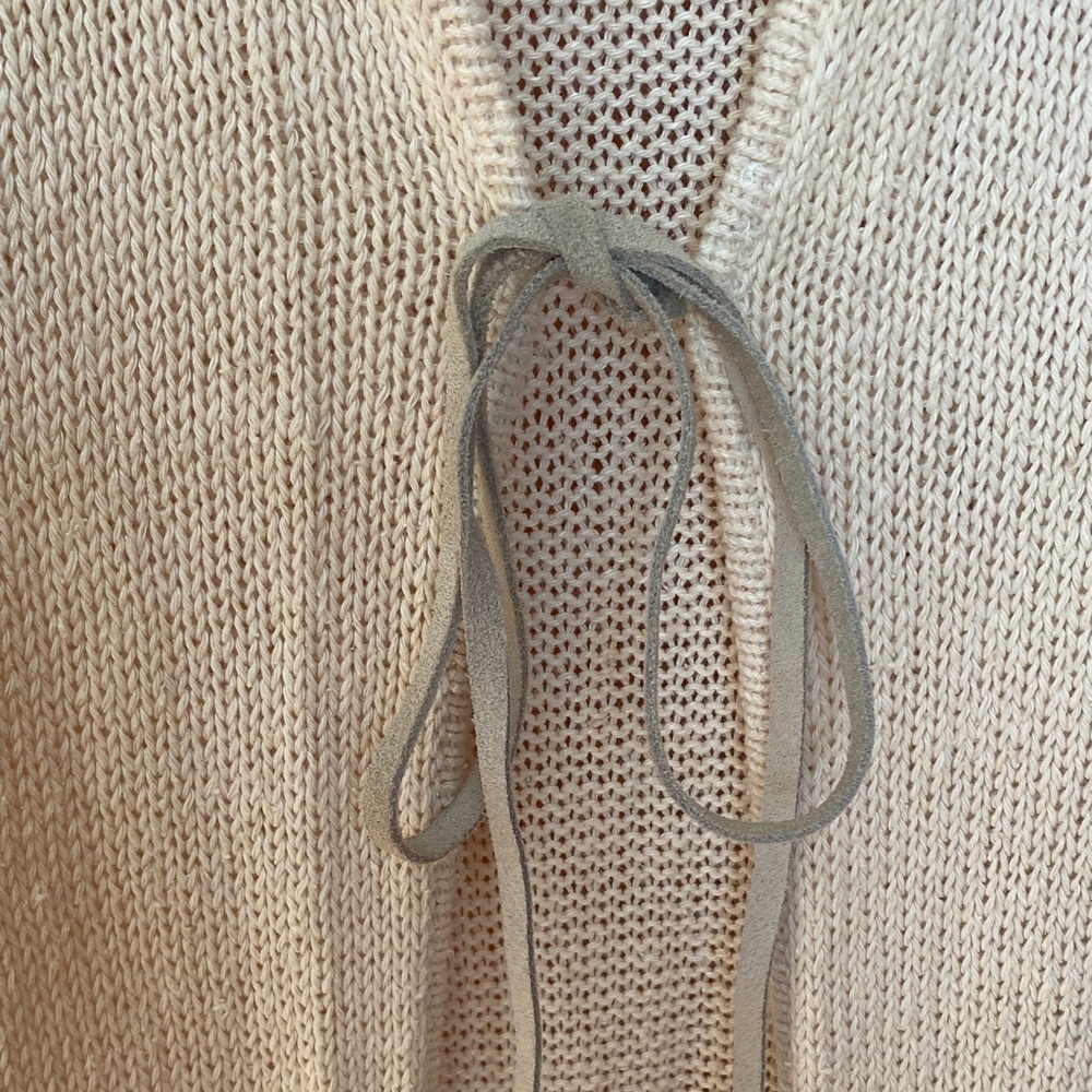 Vintage Moda International Cream Knit Sweater - Picture 5 of 6